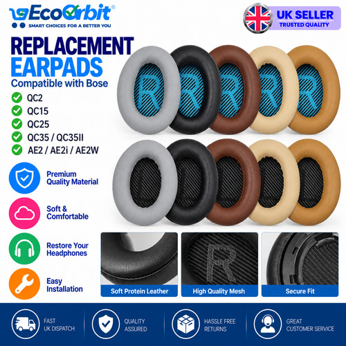Replacement earpads leather - replacement,